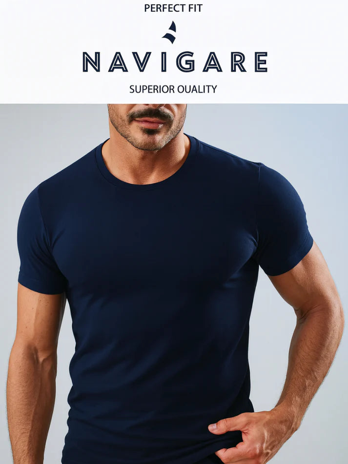 T-shirt Uomo NAVIGARE in cotone elasticizzato 580