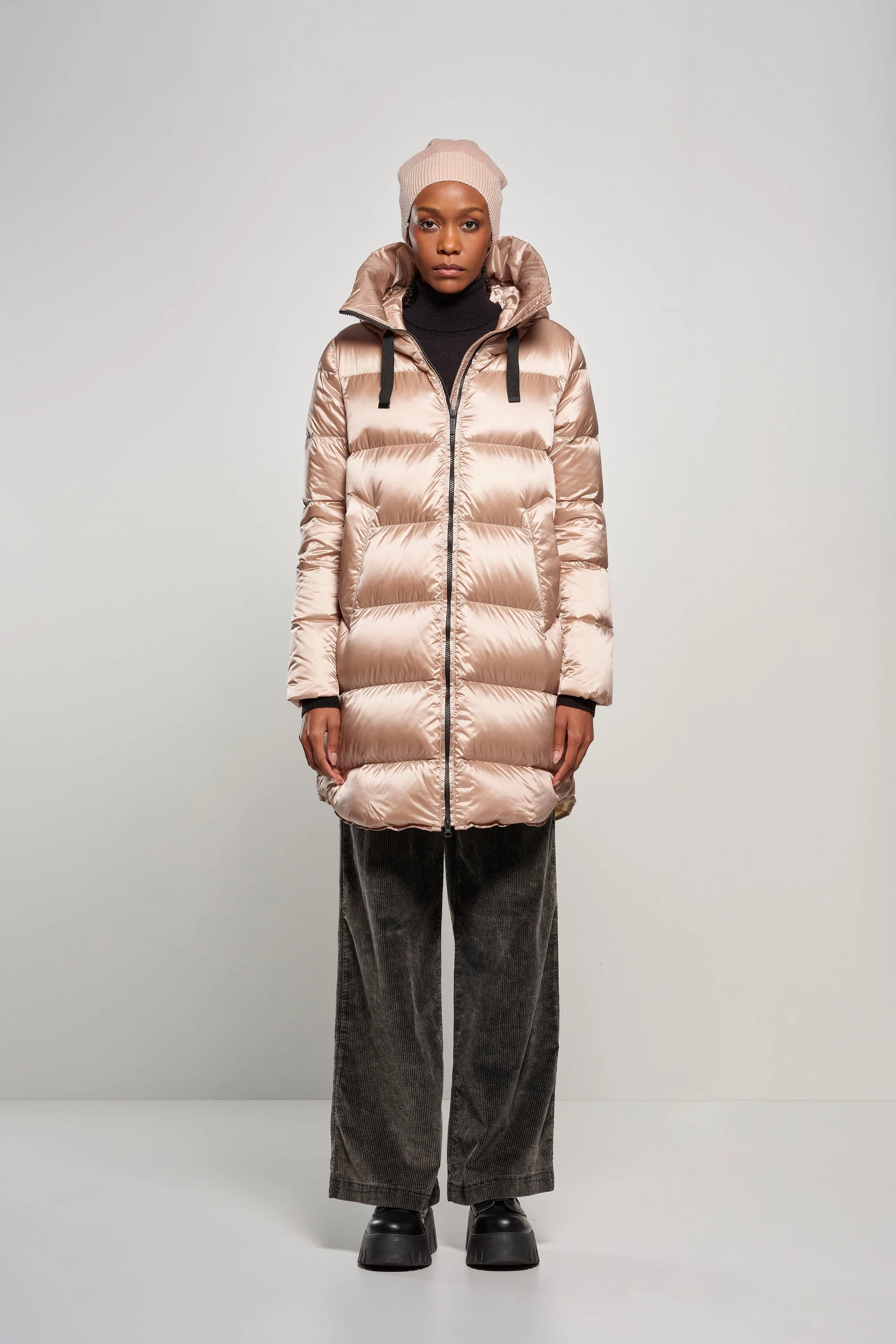 Piumino lungo donna windproof downproof BOMBOOGIE Geneva art