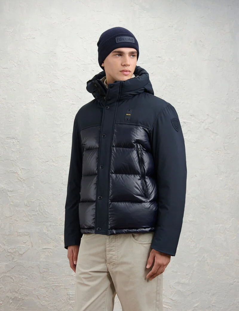 Piumino Uomo monocromatico Blauer mod. BROOK art. 26WBLUC03069-006355