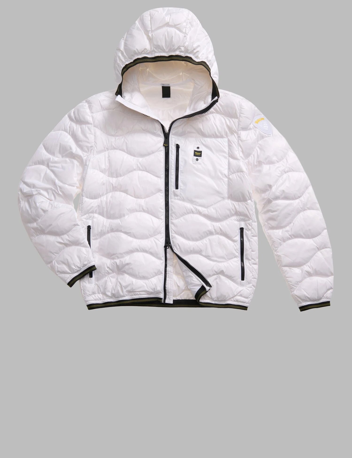 Piumino Uomo Blauer con trapuntatura a onde orizzontali WAVE art. 25WBLUC03074-006355