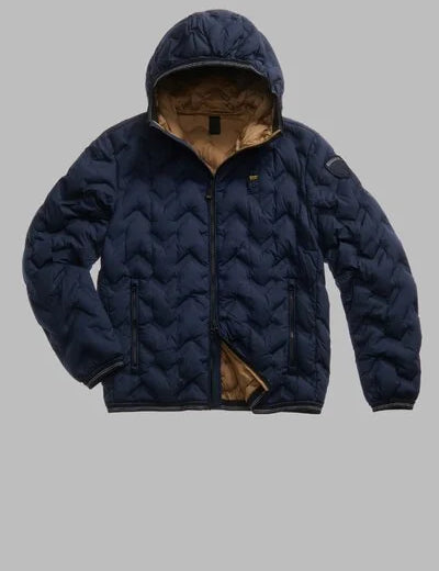 Piumino Uomo Blauer con cappuccio fisso mod. PIERY art. 25WBLUC03233-007308