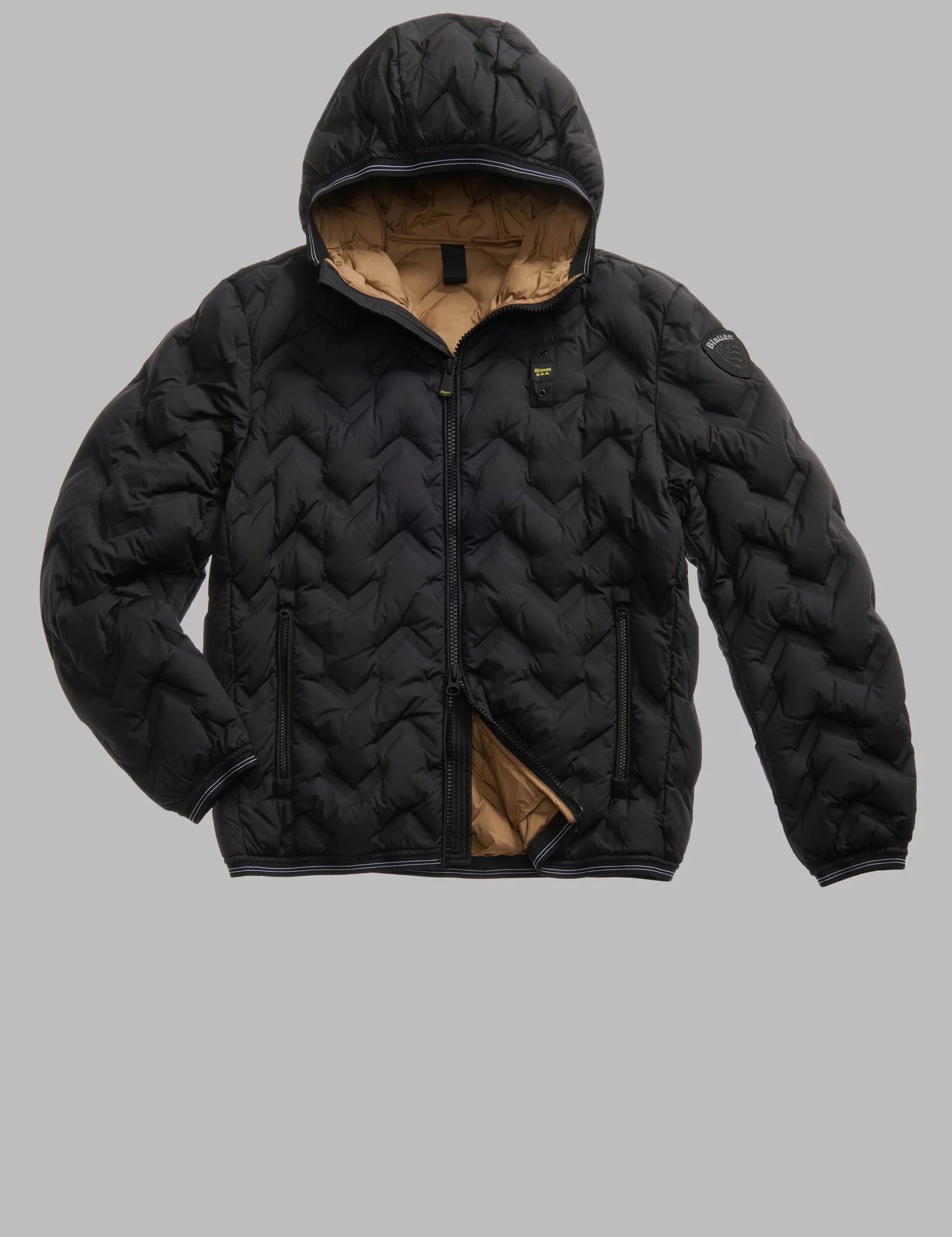 Piumino Uomo Blauer con cappuccio fisso mod. PIERY art. 25WBLUC03233-007308