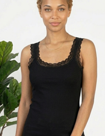 Canotta Donna BASIC COTTON art. 602 Spalla larga in pizzo