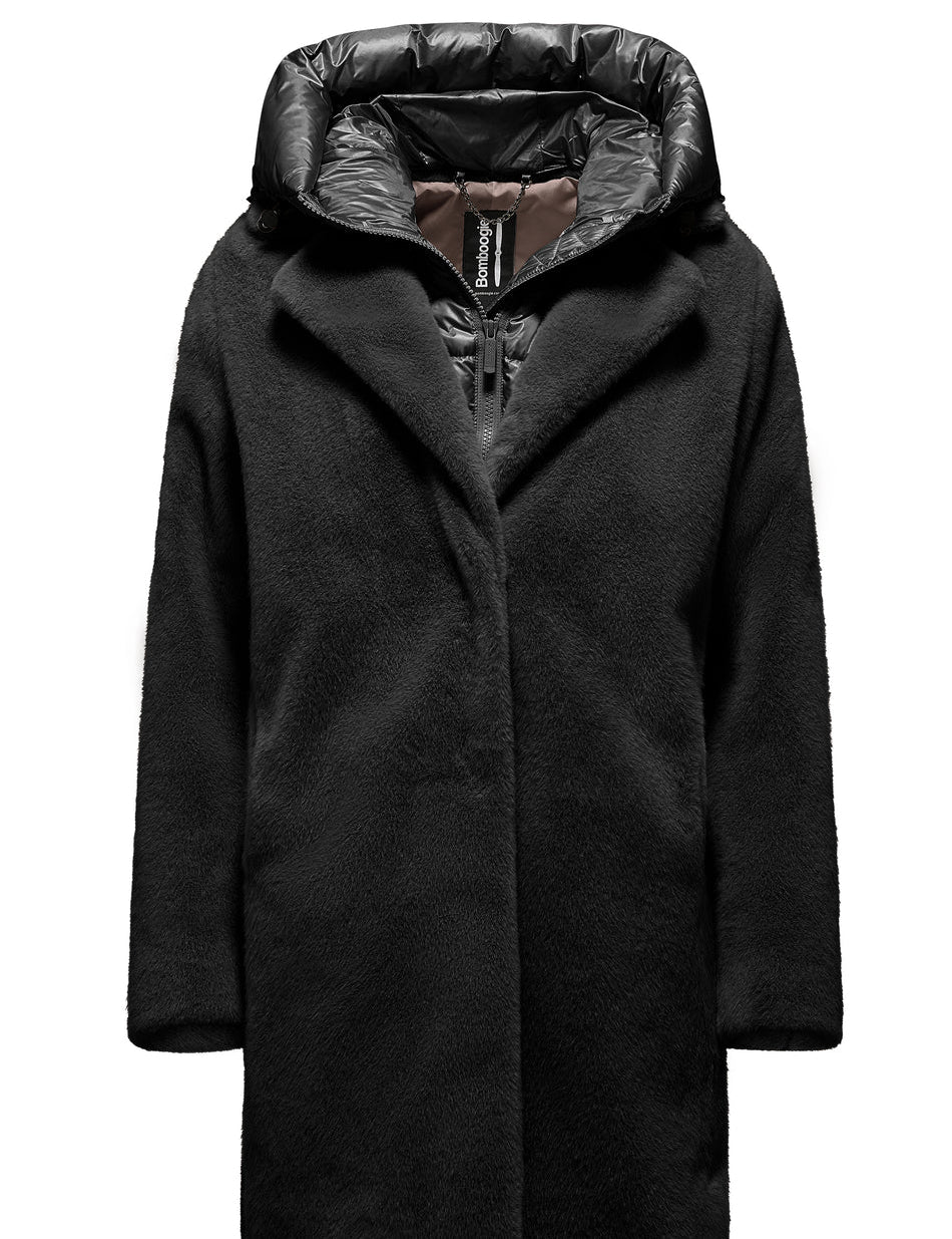 Cappotto lungo Donna water resistant piuma vera Bomboogie art. CW6570TFSB5