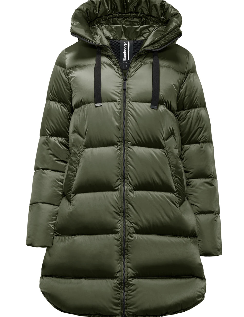 Piumino lungo donna windproof downproof BOMBOOGIE mod. Geneva art. CW6630TDLC5