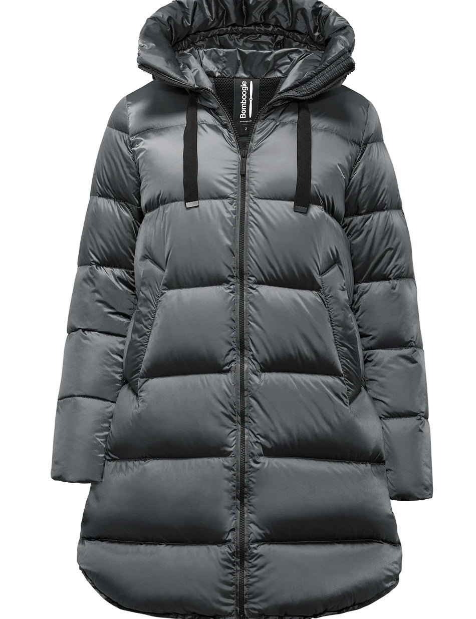 Piumino lungo donna windproof downproof BOMBOOGIE mod. Geneva art. CW6630TDLC5