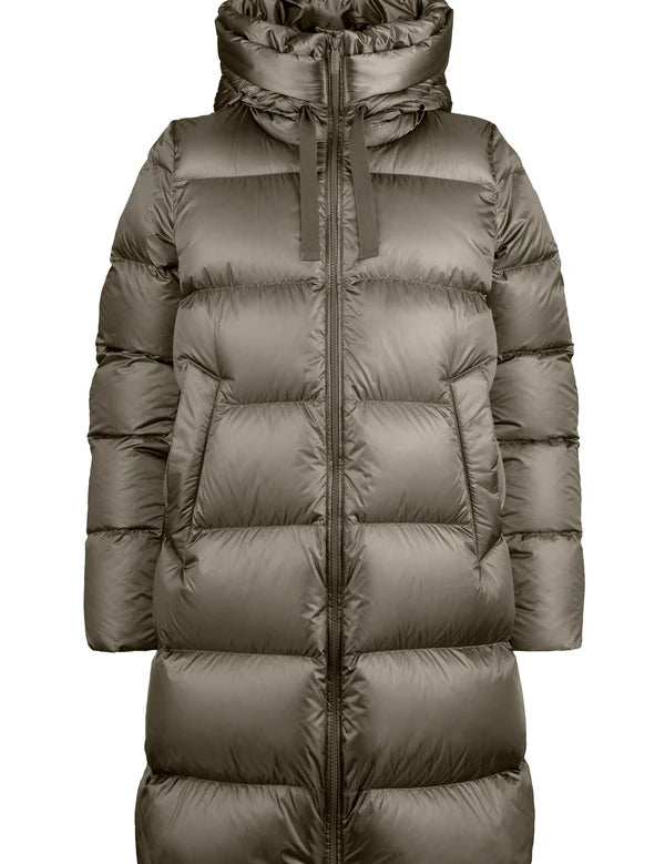 Piumino lungo donna in nylon lucido BOMBOOGIE mod. Geneva art. CW6630TDLC6