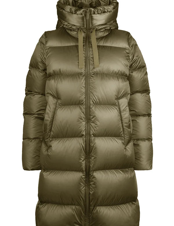 Piumino lungo donna in nylon lucido BOMBOOGIE mod. Geneva art. CW6630TDLC6