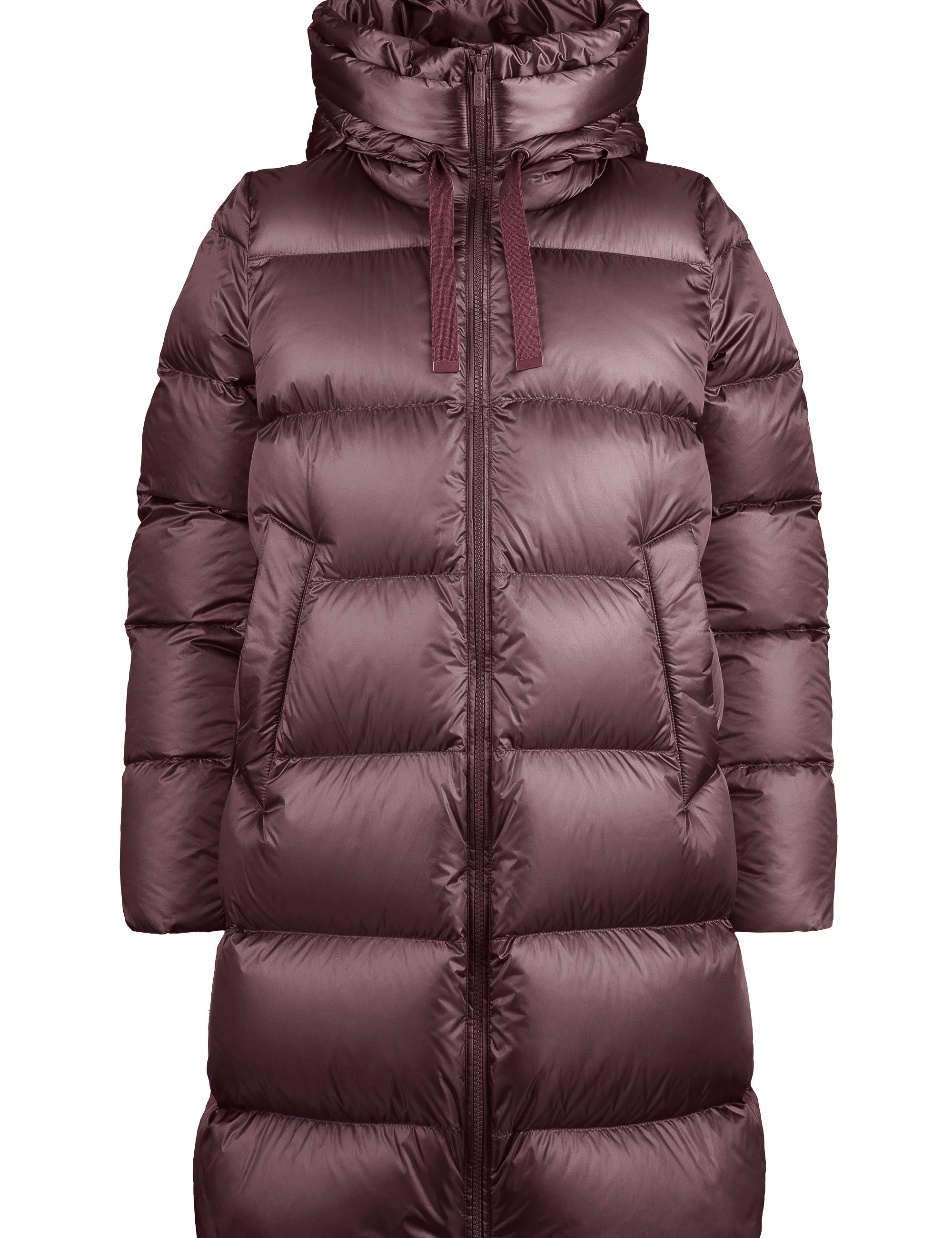 Piumino lungo donna in nylon lucido BOMBOOGIE mod. Geneva art. CW6630TDLC6