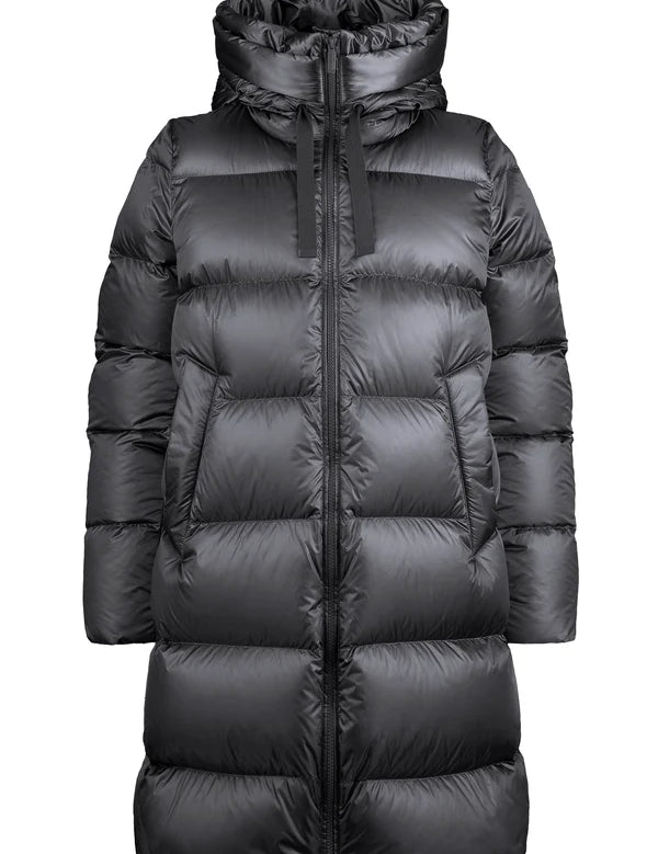 Piumino lungo donna in nylon lucido BOMBOOGIE mod. Geneva art. CW6630TDLC6