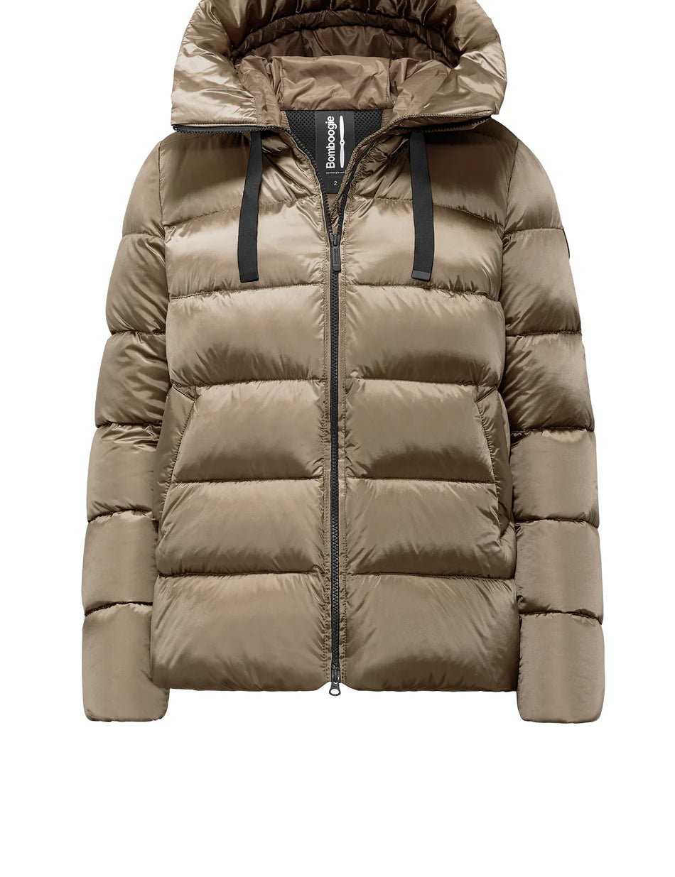 Piumino Donna in Nylon Lucido BOMBOOGIE mod. Rome art. GW6012TDLC5