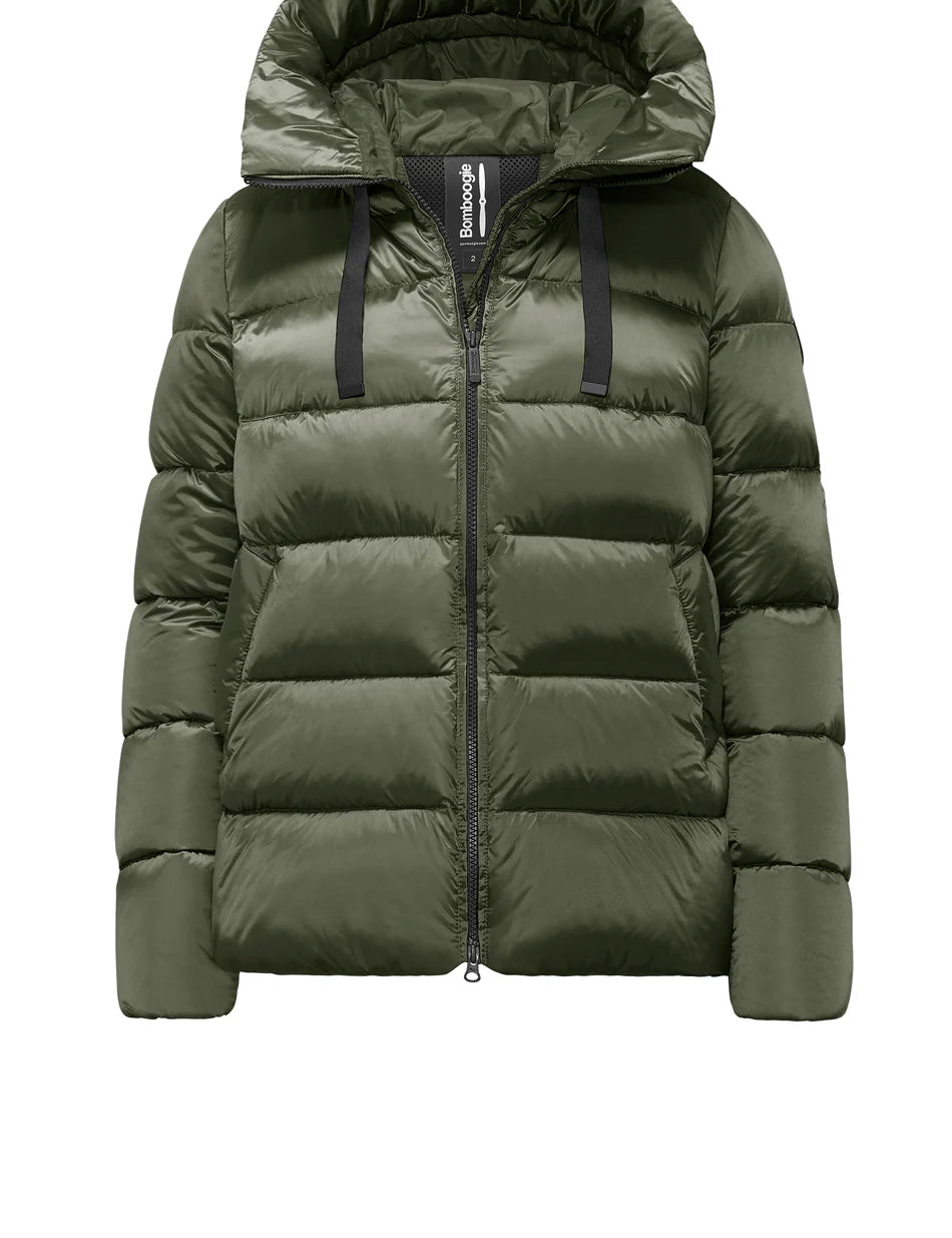 Piumino Donna in Nylon Lucido BOMBOOGIE mod. Rome art. GW6012TDLC5