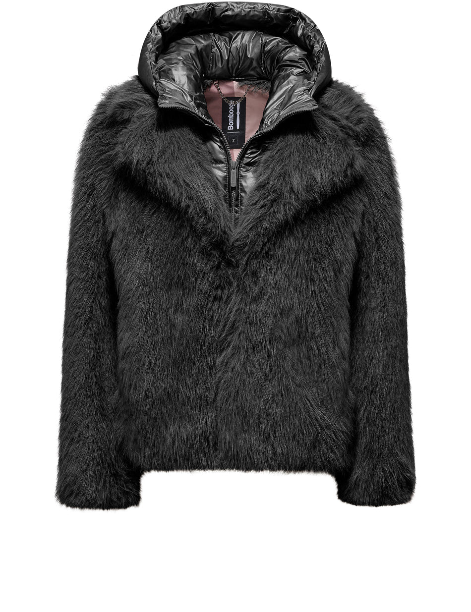Pelliccia sintetica corta Donna Bomboogie mod. Paris art. GW9148TFRL5