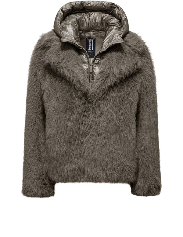 Pelliccia sintetica corta Donna BOMBOOGIE mod. Paris Coat art. GW9148TFRL6