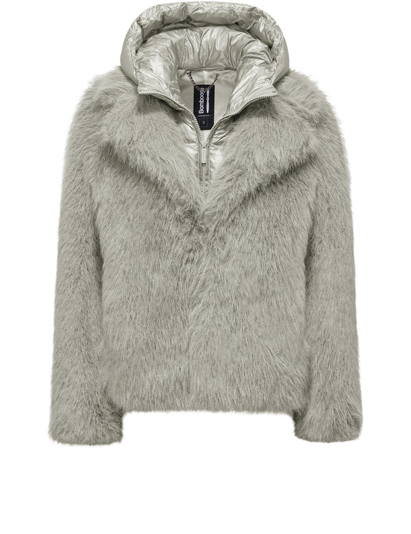 Pelliccia sintetica corta Donna BOMBOOGIE mod. Paris Coat art. GW9148TFRL6
