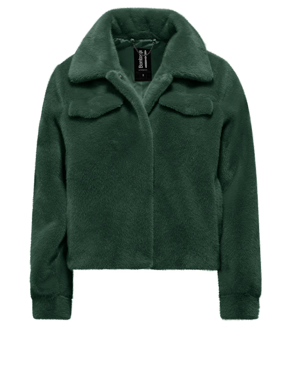 Giacca Donna  in ecopelliccia effetto lapin Bomboogie art. JW8683FSB5