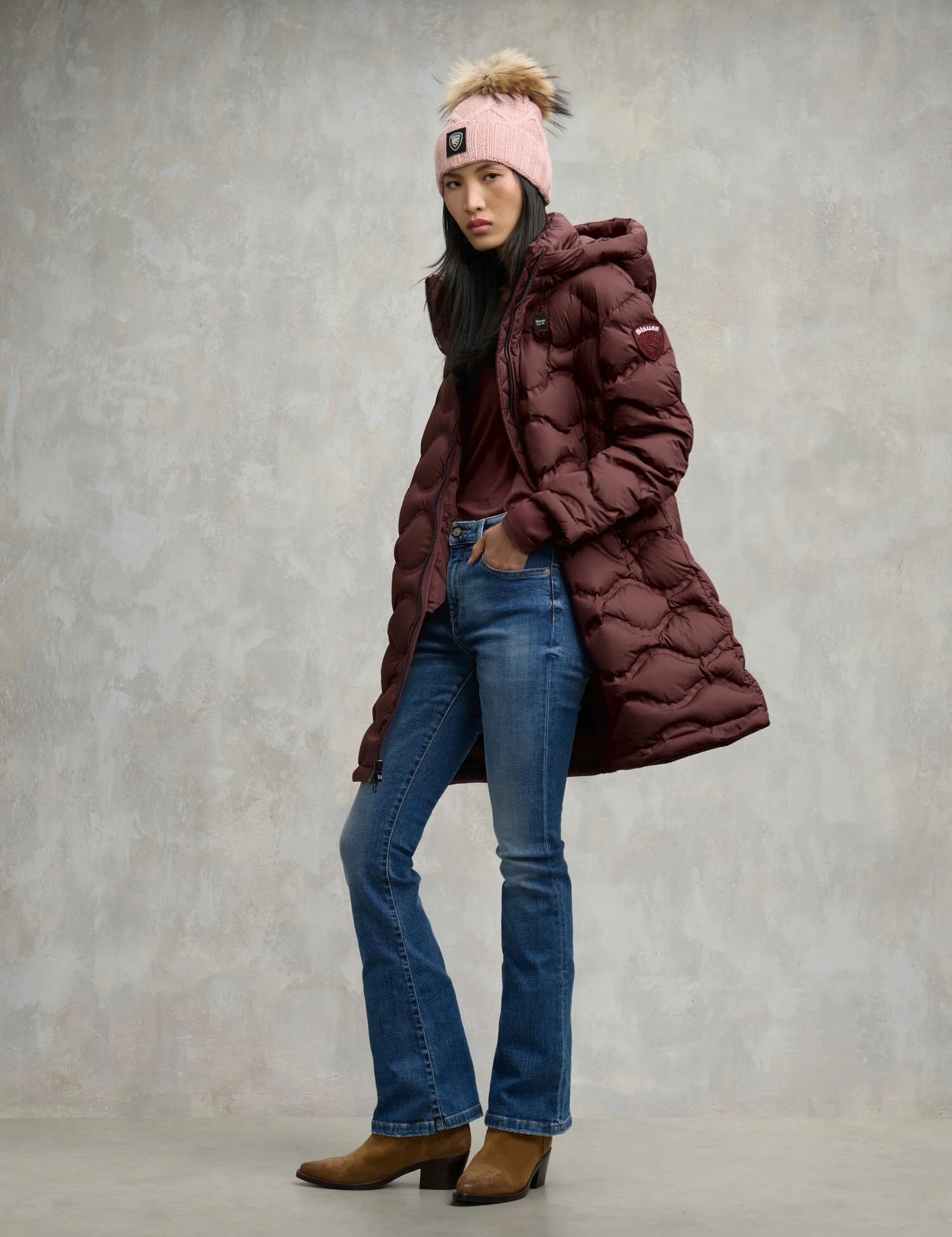 Piumino Donna BLAUER ad onde saldate mod. MADELINE art. 25WBLDK03172-00730