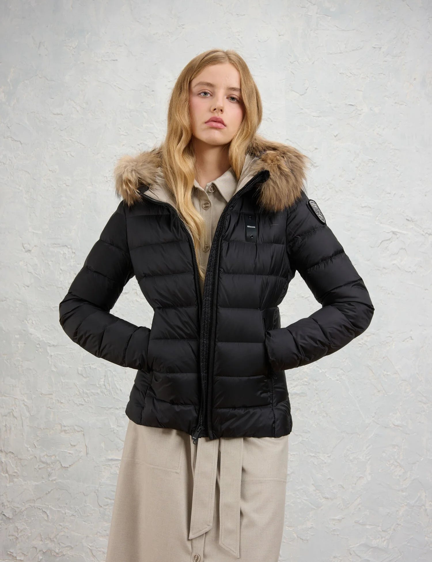 Piumino Donna BLAUER a righe mod. Arcadia art. 26WBLDC03038-006047