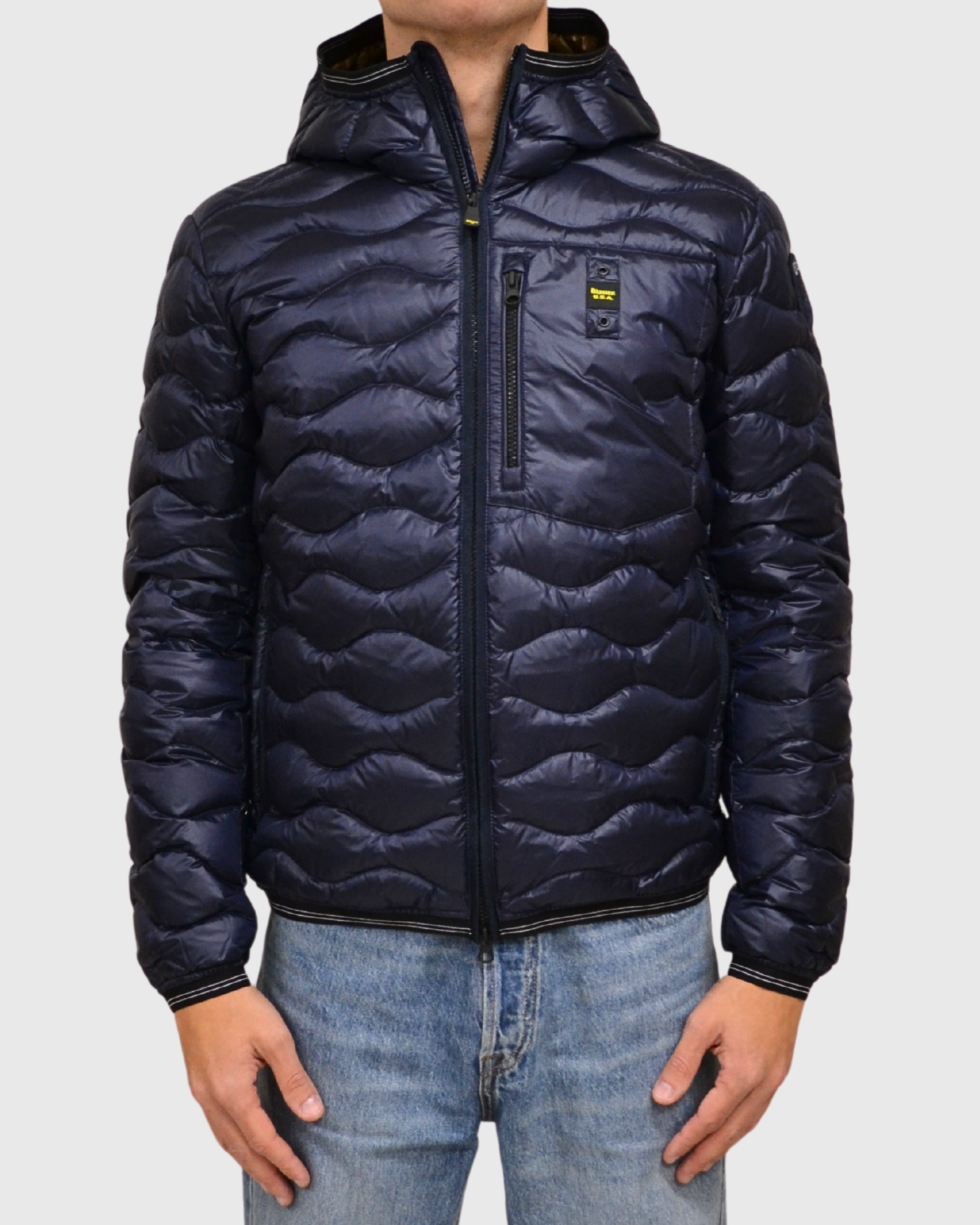 Piumino Ragazzo Blauer trapuntato a onde mod. Brinton art. 25WBLKC03438