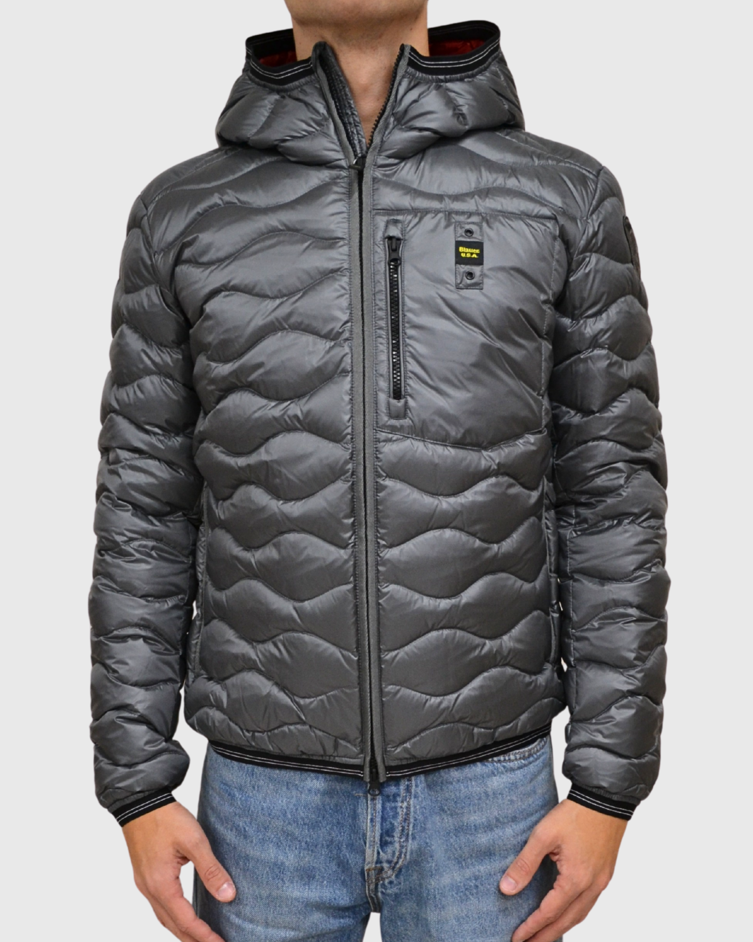 Piumino Ragazzo Blauer trapuntato a onde mod. Brinton art. 25WBLKC03438