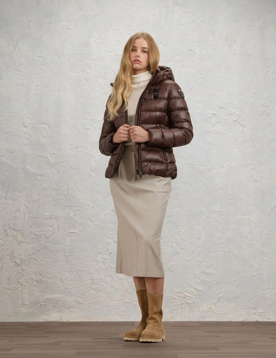 Piumino sfiancato  Donna  Blauer mod. CHARME art. 26WBLDC03037-006047