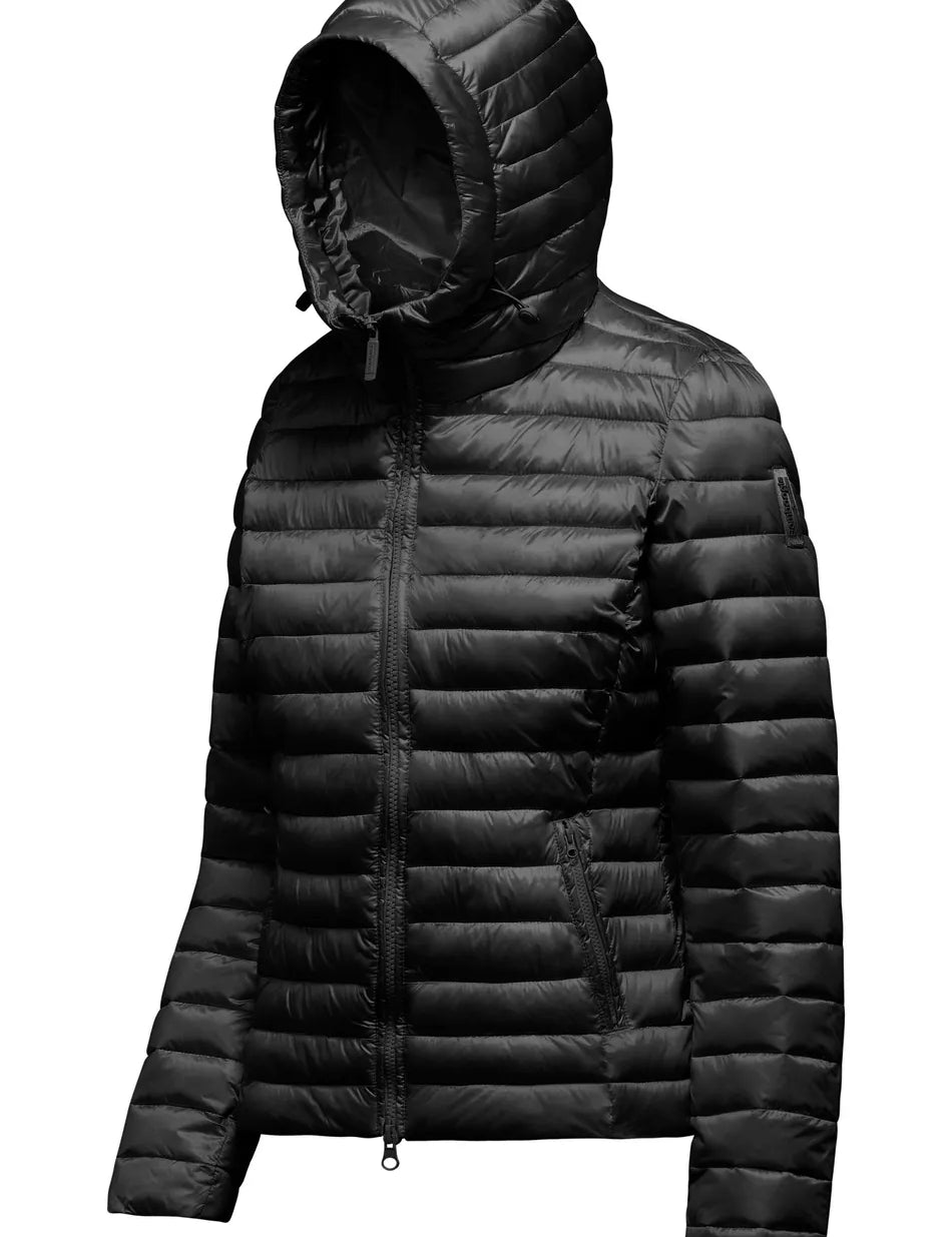 Piumino Donna Bomboogie con cappuccio in nylon brillante art. JW7783TDLC5