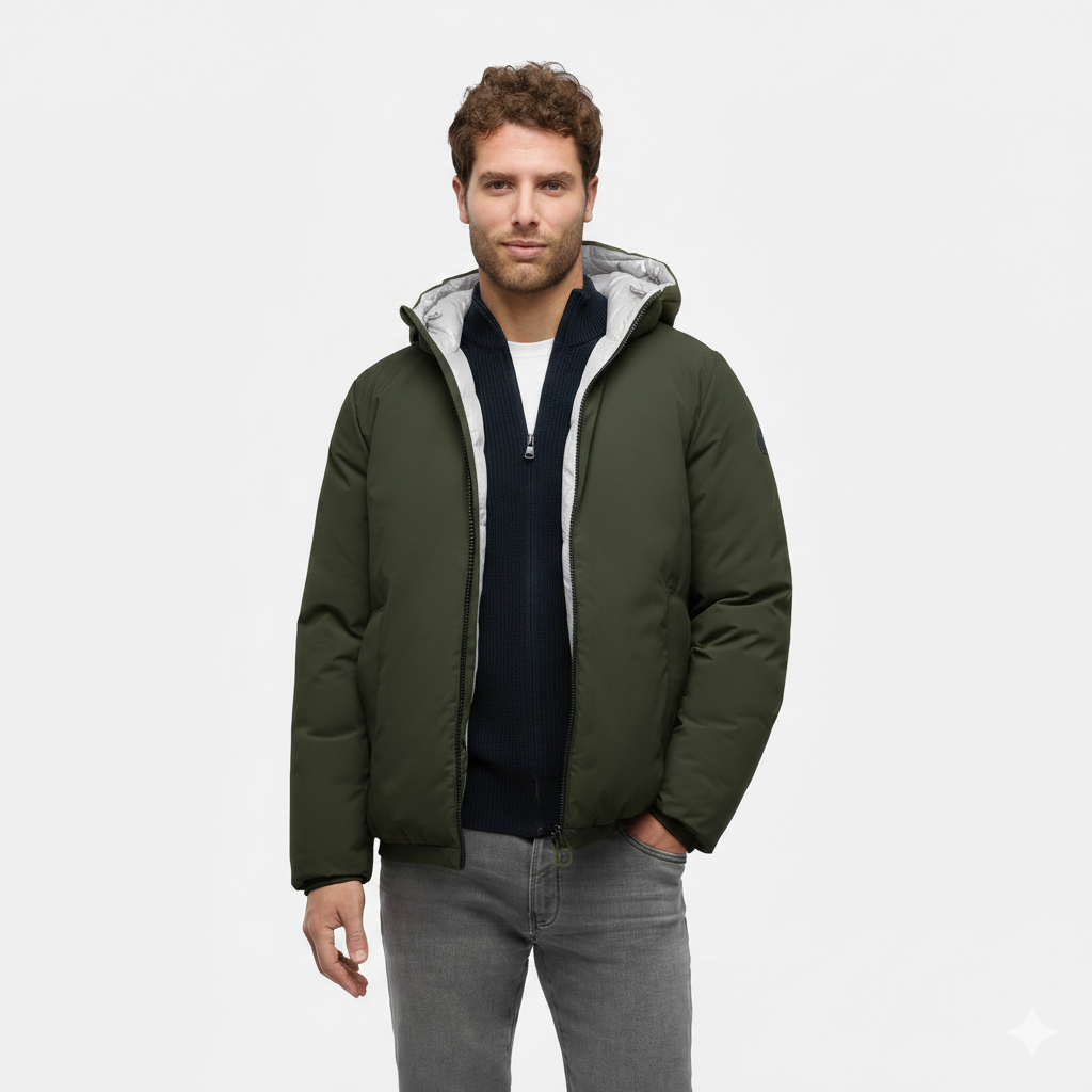 Parka corto reversibile Uomo GEOX art. M5629D TC189 mod. Spherica Rev.